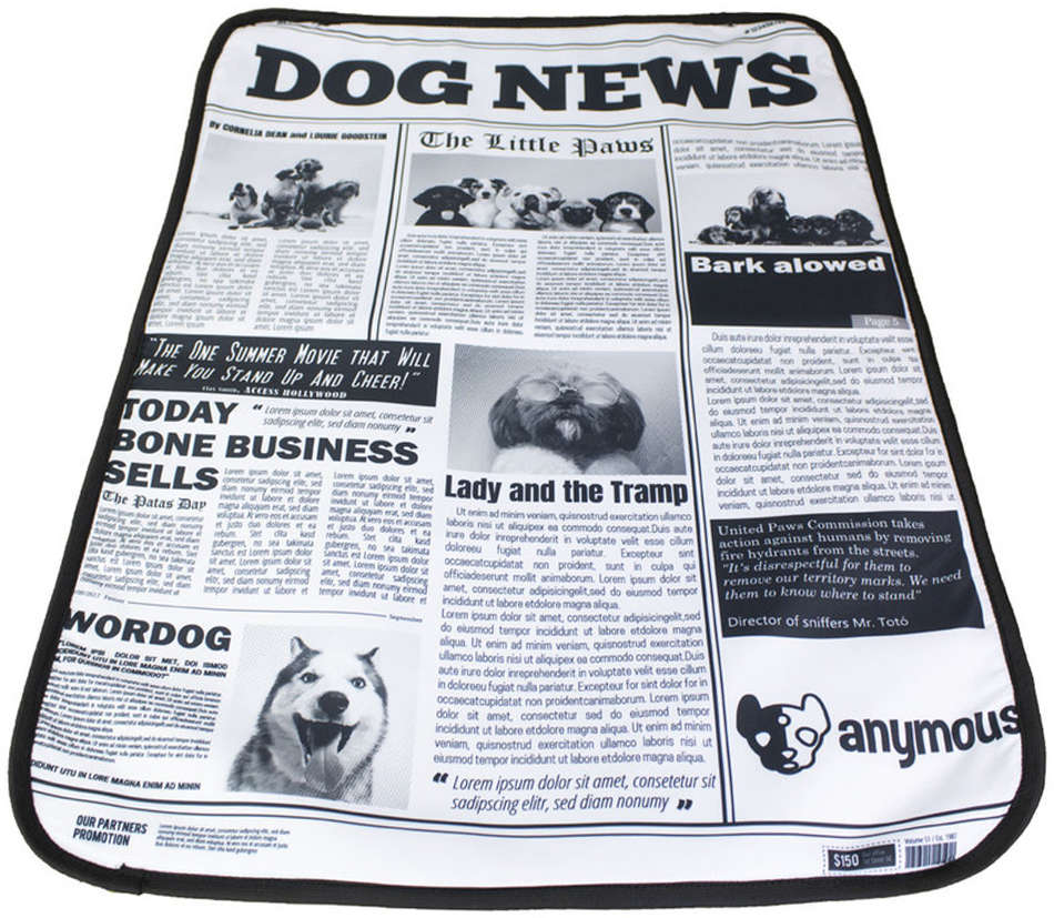 Tapete Higiênico Anymous Dog News Lavável para Cães - Tam. M