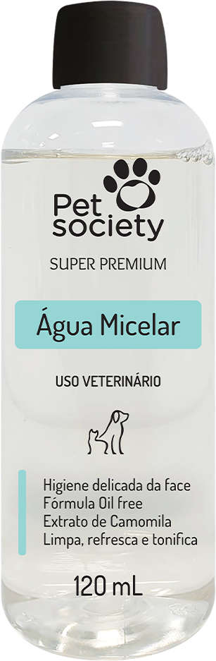 Higienizante Pet Society Água Micelar para Cães e Gatos - 120 mL