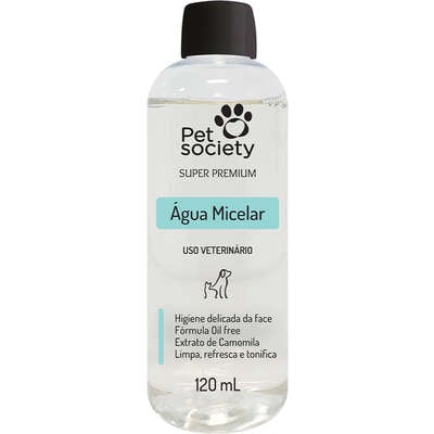 Higienizante Pet Society Água Micelar para Cães e Gatos