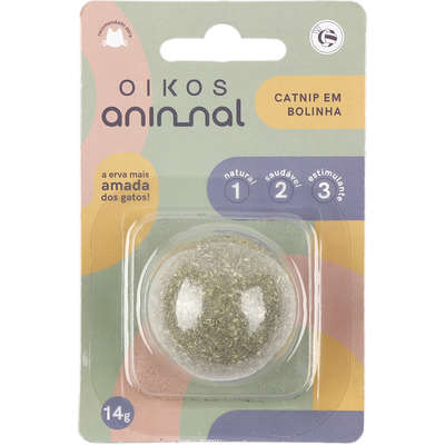 Catnip Oikos Animal Bolinha Maciça para Gatos