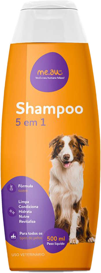 Shampoo Meau 5 em 1 para Cães e Gatos - 500 mL