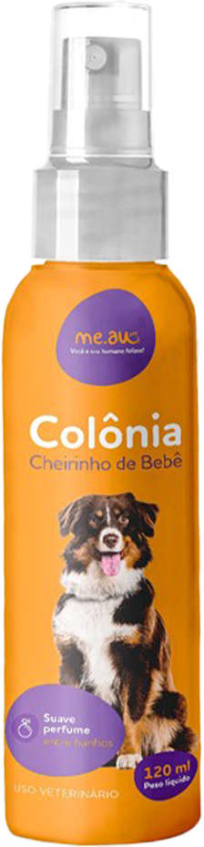 Colônia Meau Cheirinho de Bebê para Cães e Gatos - 120 mL