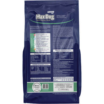 Ração Seca Max Dog para Cães Adultos Raças Pequenas