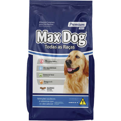Ração Seca Max Dog para Cães Adultos