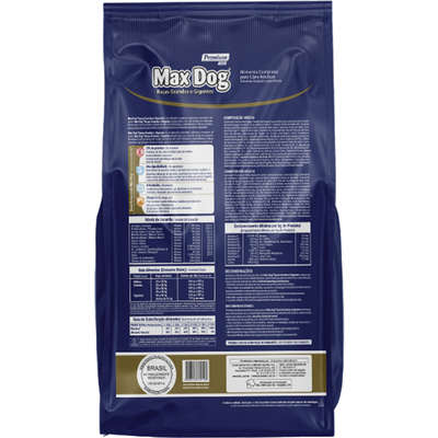 Ração Seca Max Dog para Cães Adultos Raças Grandes