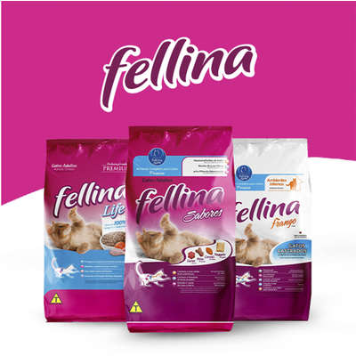 Ração Seca Fellina Sabores para Gatos Adultos