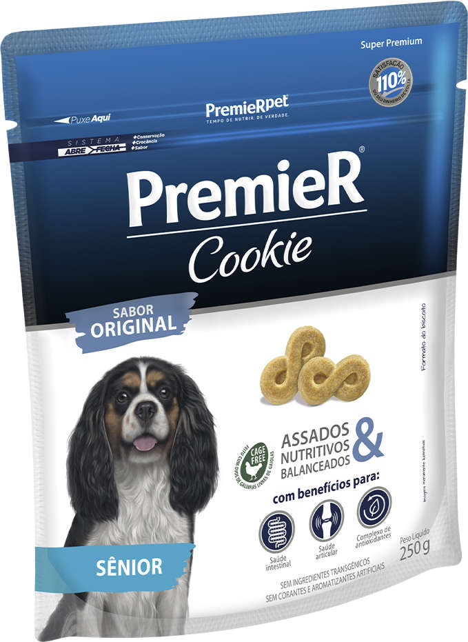 Biscoito PremieR Cookie para Cães Idosos Sabor Original - 250g
