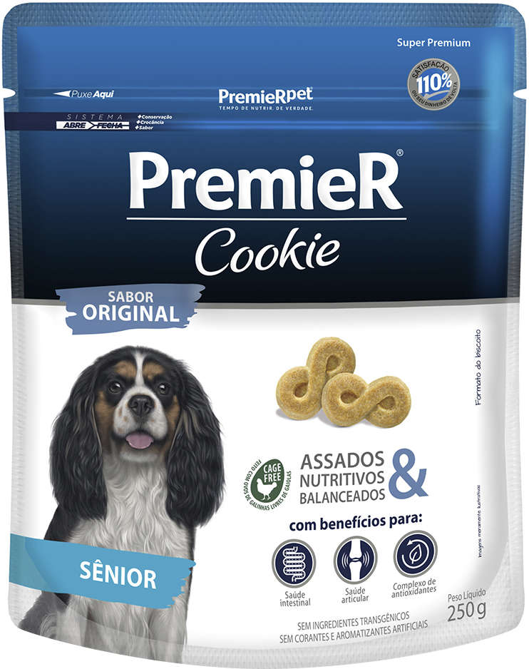 Biscoito PremieR Cookie para Cães Idosos Sabor Original - 250g