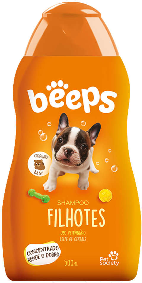 Shampoo Pet Society Beeps Filhotes - 500 mL