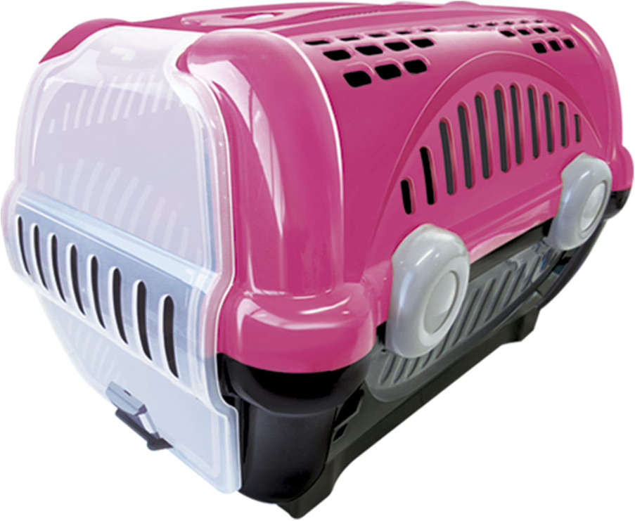 Caixa de Transporte Furacão Pet Luxo Rosa - Tam. 02