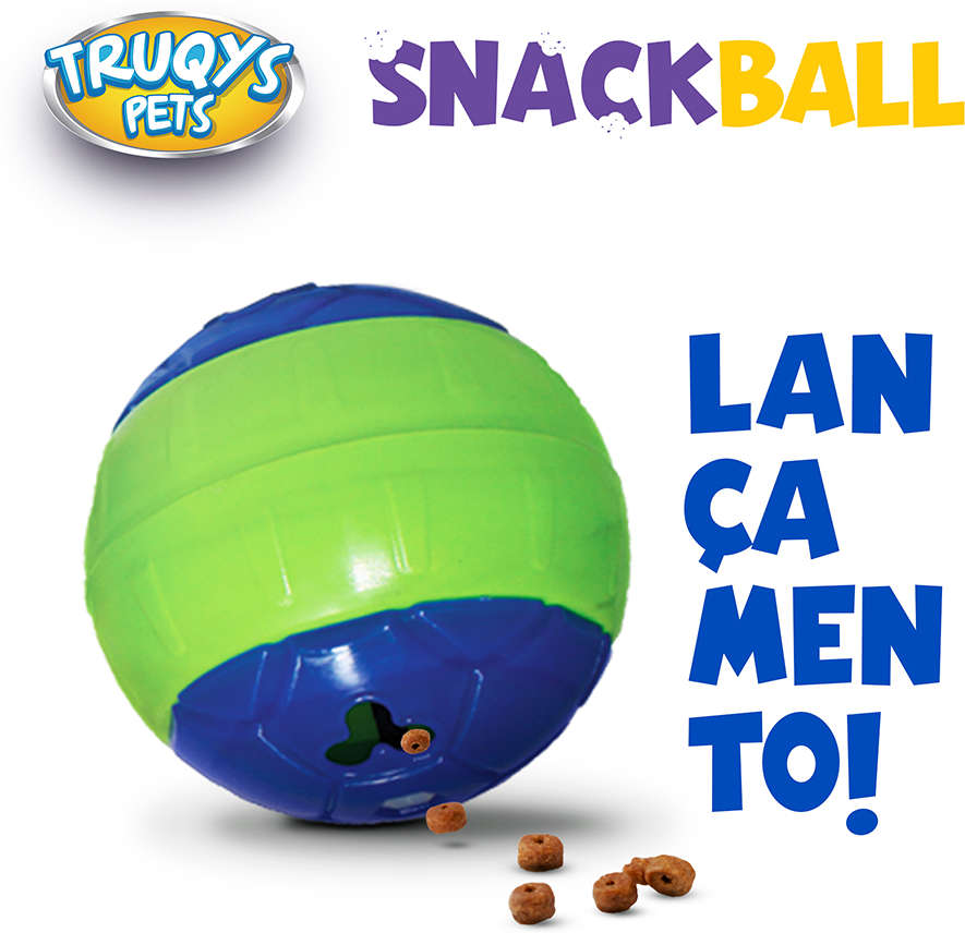 Brinquedo Bolinha Petisqueira Azul - Tam. Único