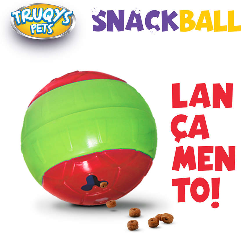 Brinquedo Bolinha Petisqueira Vermelho - Tam. Único