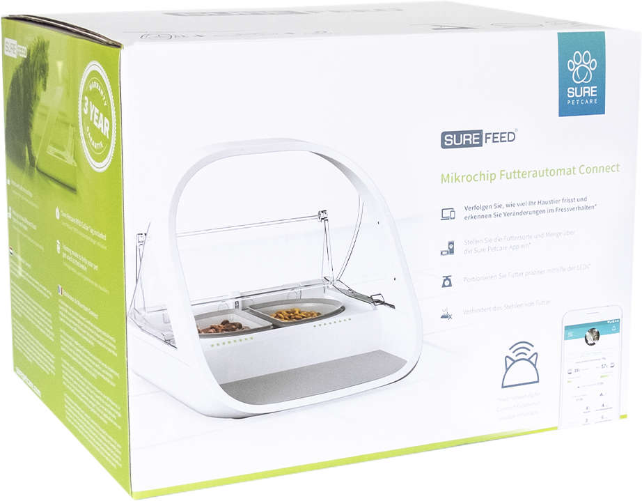 Comedouro Sure PetCare Feed Microchip Connect para Gatos - Tam. Único