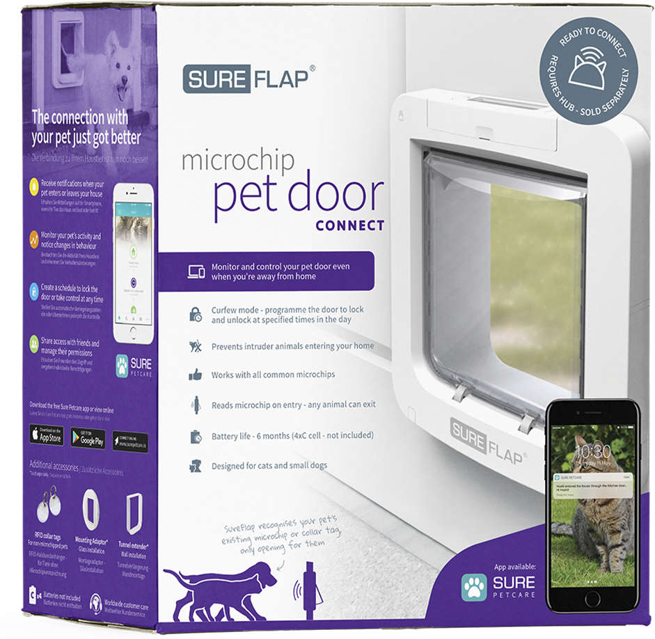 Porta Sure PetCare Flap Microchip Connect para Gatos - Tam. Único