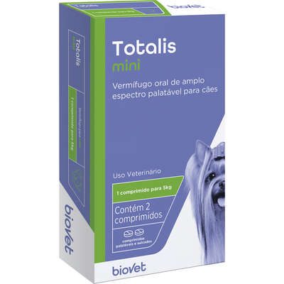 Vermífugo Biovet Totalis Mini para Cães