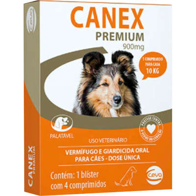 Vermífugo Canex Premium 900 mg para Cães | Petlove