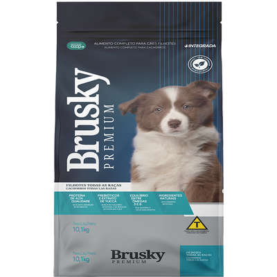 Ração Seca Brusky para Cães Filhotes
