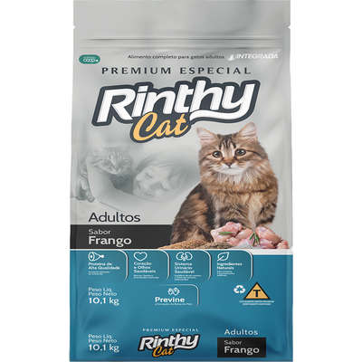 Ração Seca Rinthy Cat Frango para Gatos Adultos