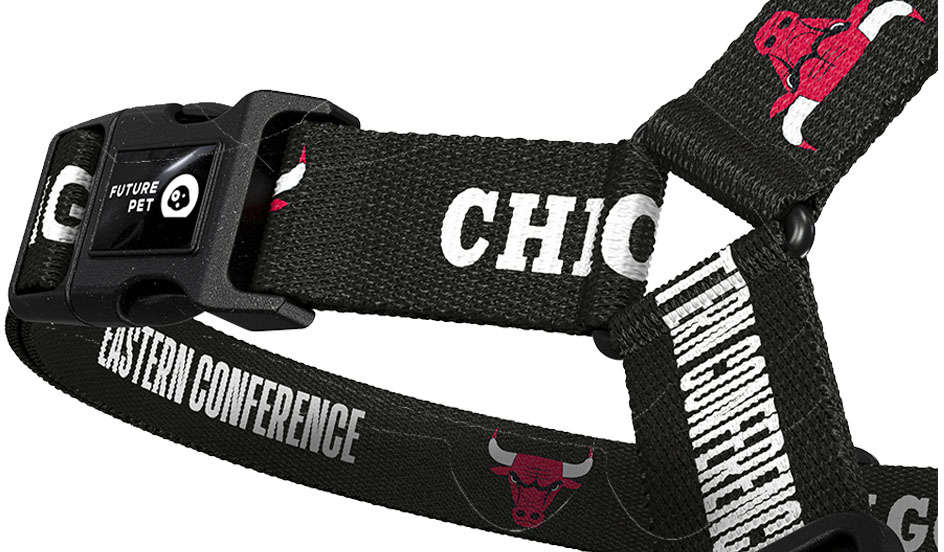 Peitoral Antipuxão Future Pet NBA Bulls para Cães - Tam. G