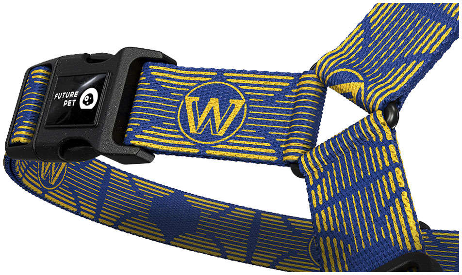 Peitoral Antipuxão Future Pet NBA Golden State para Cães - Tam. P