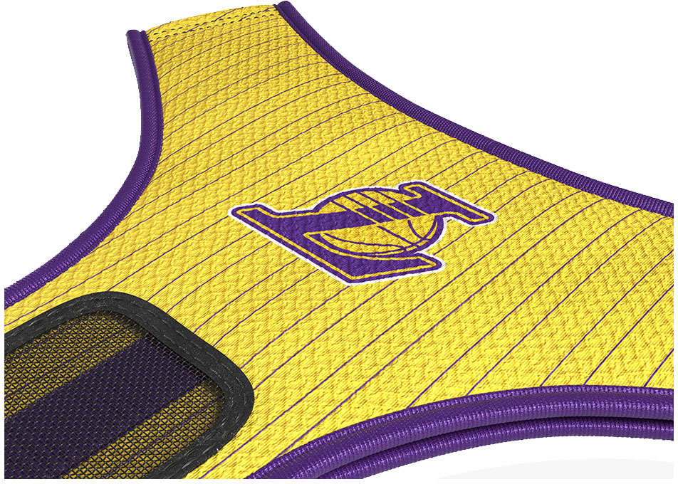 Peitoral Mesh Future Pet NBA Lakers para Cães - Tam. PP
