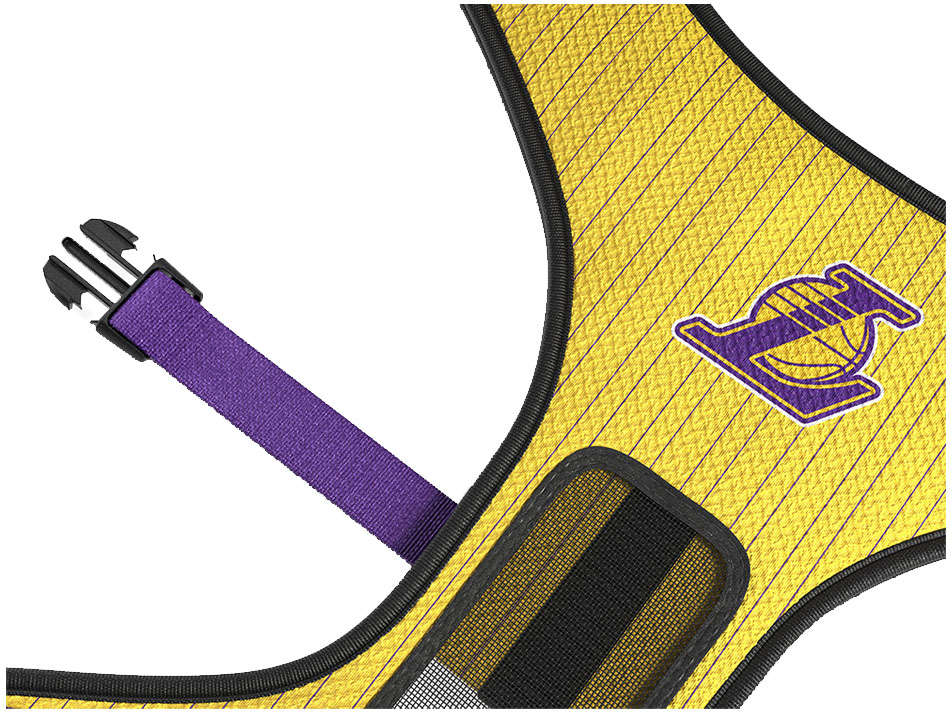 Peitoral Mesh Future Pet NBA Lakers para Cães - Tam. PP