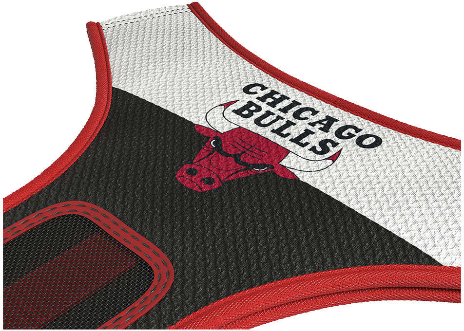Peitoral Mesh Future Pet NBA Bulls para Cães - Tam. PP