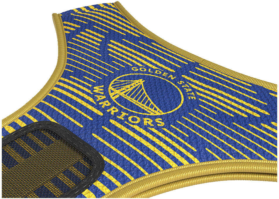 Peitoral Mesh Future Pet NBA Golden State para Cães - Tam. G