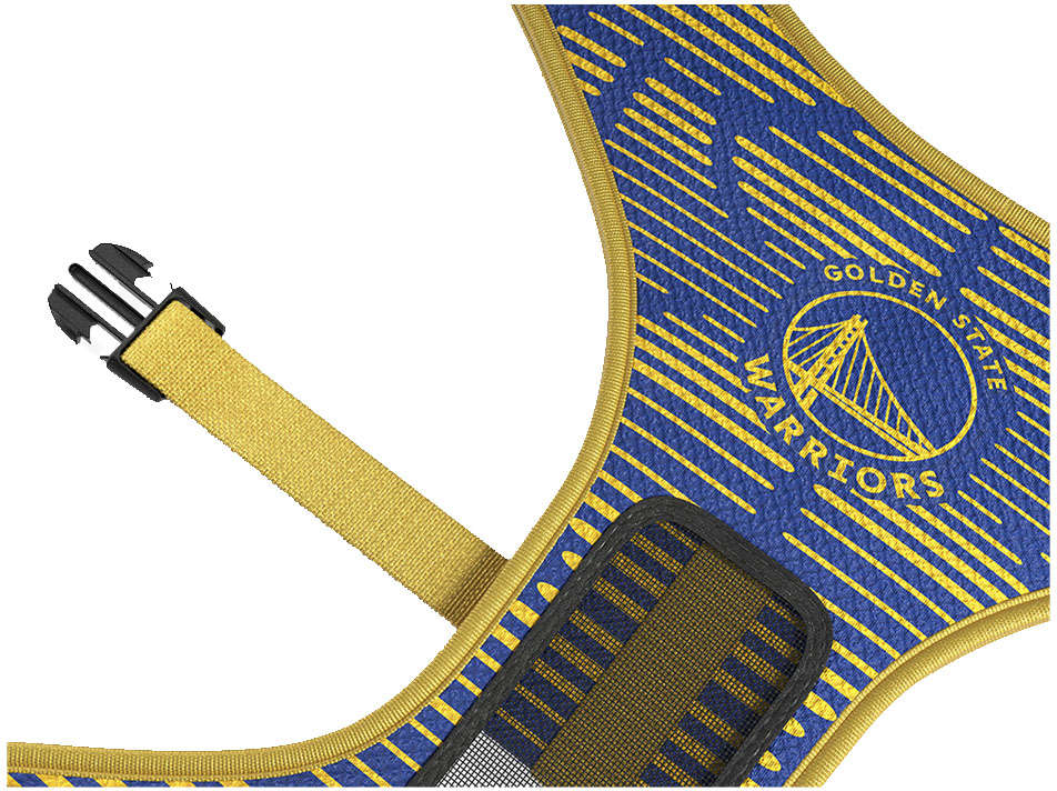 Peitoral Mesh Future Pet NBA Golden State para Cães - Tam. G