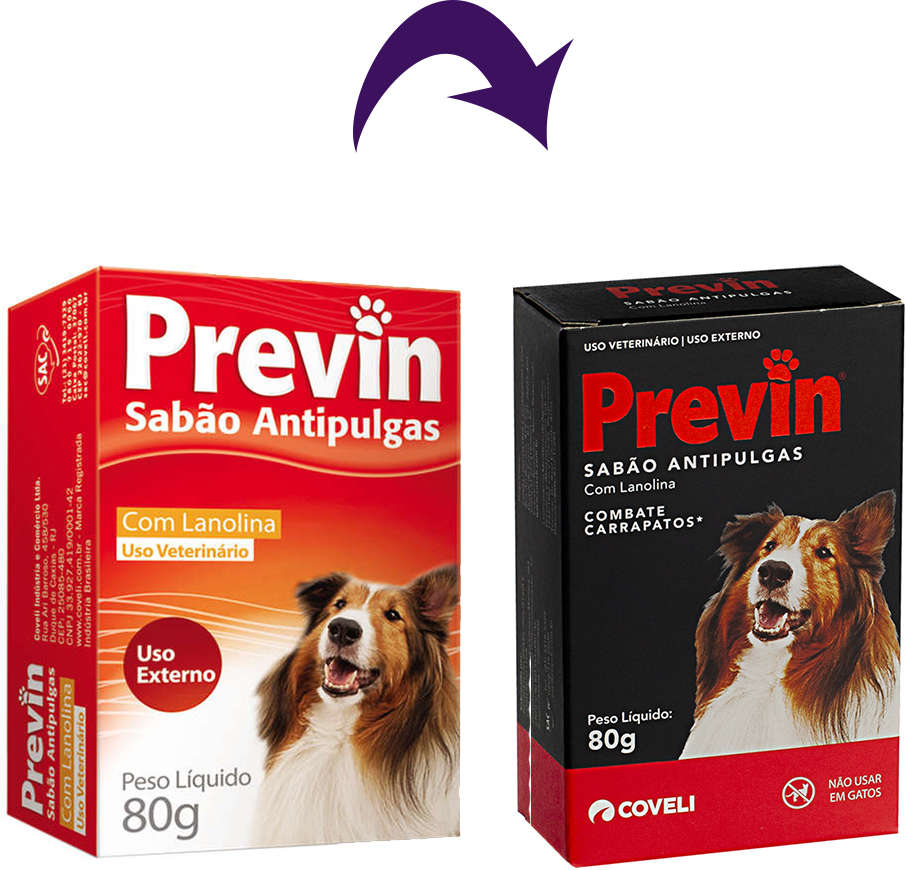 Sabão Anti pulgas Previn para Cães - 80 g
