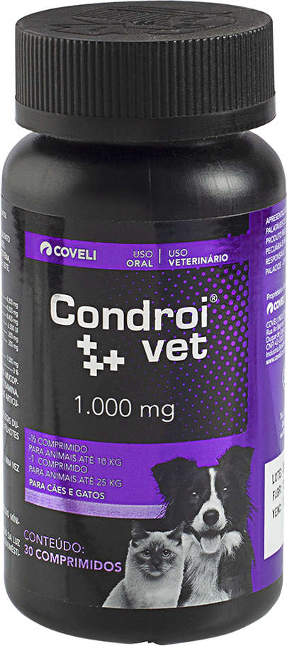 Suplemento Vitamínico Coveli Condroivet para Cães e Gatos - 30 Comprimidos