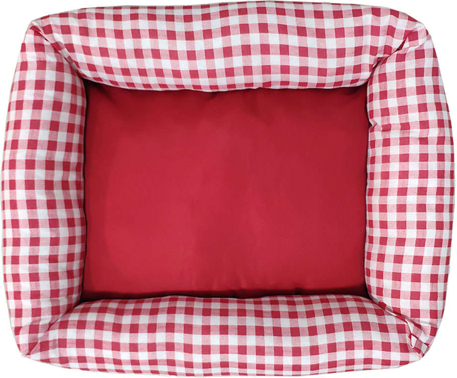 Cama Mister Bicho Xadrez Basic Vermelho - Tam. M