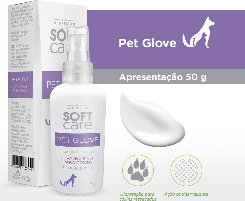 Loção Hidratante Soft Care Pet Glove - 50 g