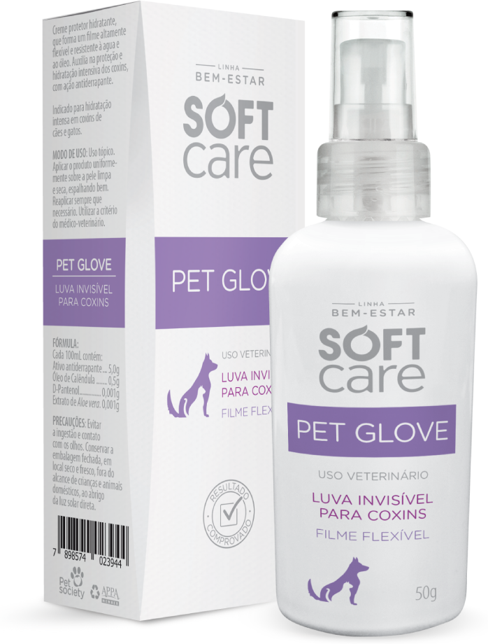 Loção Hidratante Soft Care Pet Glove - 50 g