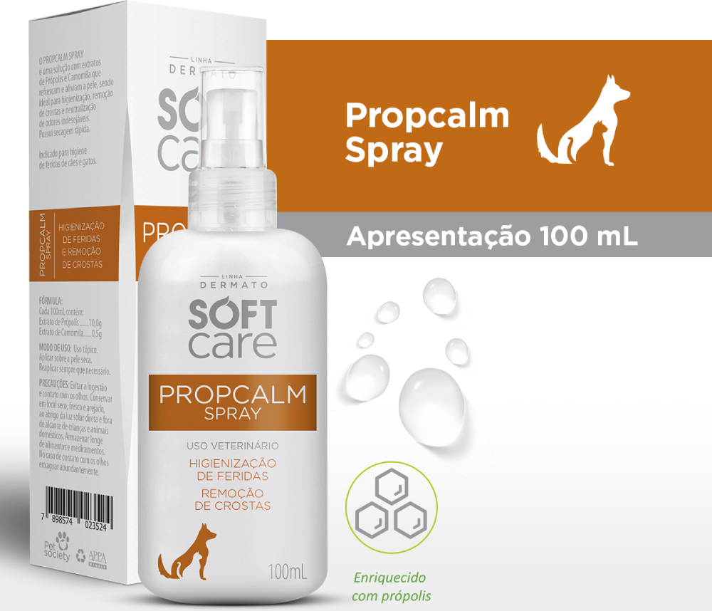 Spray Soft Care Propcalm para Higienização de Feridas - 100 mL