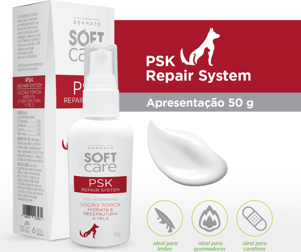 Loção Reestruturadora Soft Care Hidratante PSK Repair System - 50 g