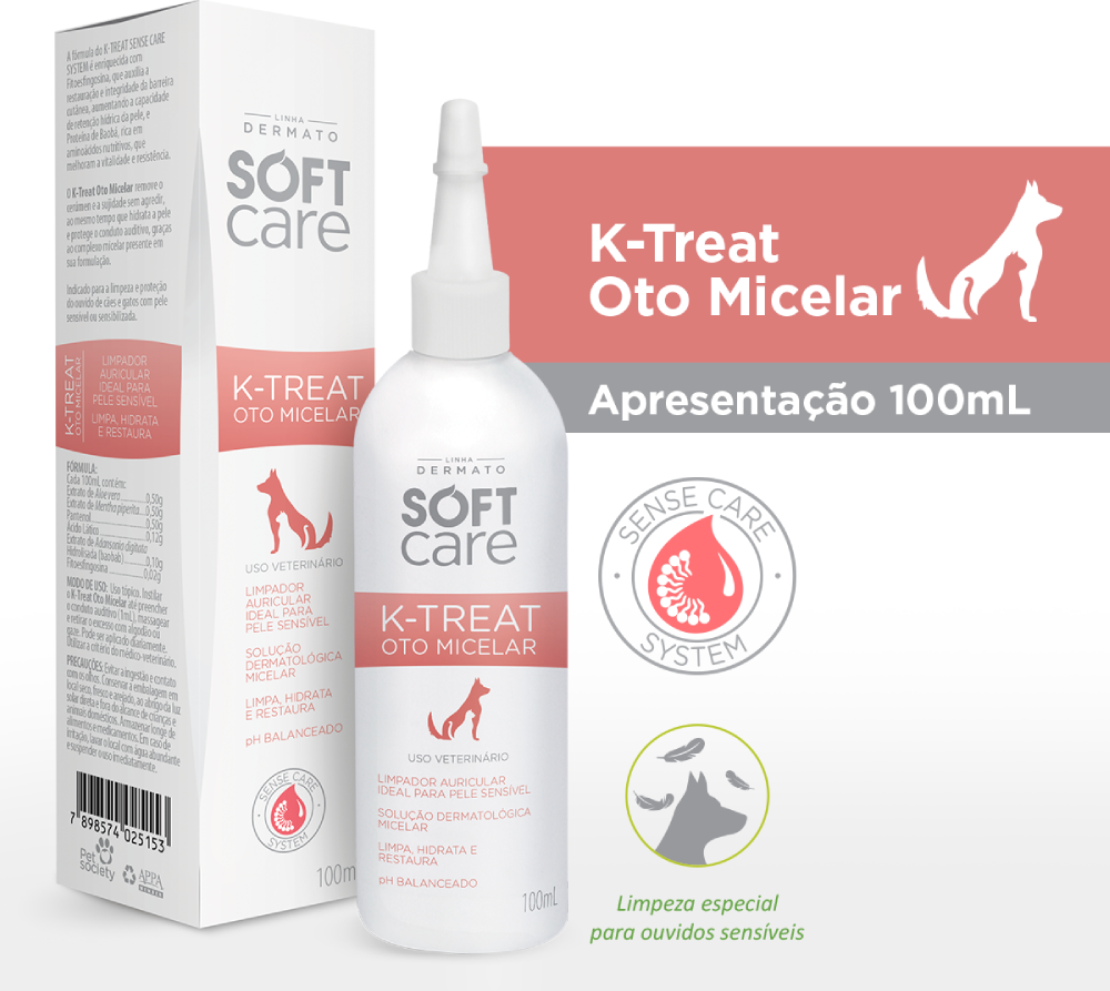 Limpador Auricular Micelar Soft Care K-Treat - 100 mL