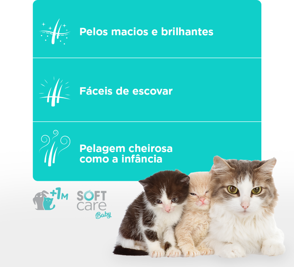 Banho a Seco Soft Care Baby Spray dos Sonhos para Cães e Gatos +1M - 120 mL