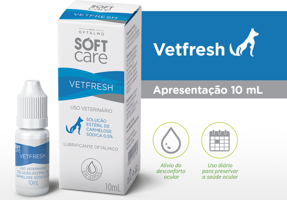 Solução Oftalmológica Soft Care Vetfresh - 10 mL