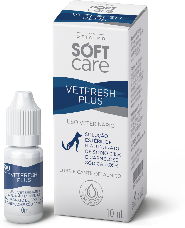 Solução Oftalmológica Soft Care Vetfresh Plus - 10 mL
