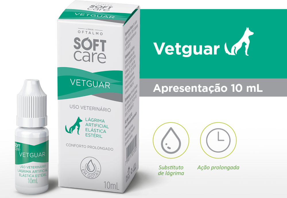 Lubrificante Oftálmico Soft Care Vetguar - 10 mL
