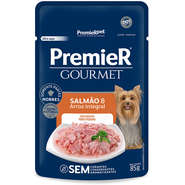 Ração Úmida Premier Gourmet Salmão e Arroz Integral para Cães Adultos Porte Pequeno - 85 g