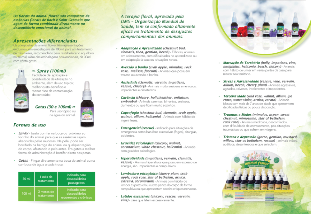 Floral Animal Flower Spray Tristeza e Depressão - 100 mL