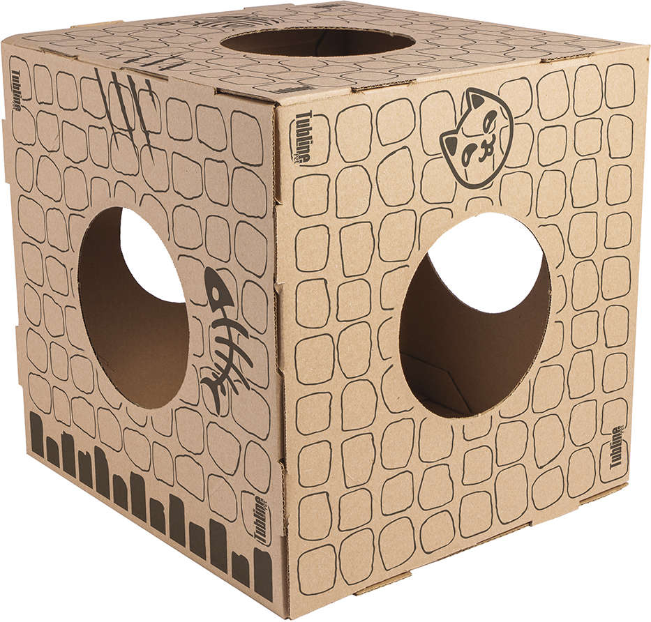Brinquedo Cubo de Papelão para Gatos - 2 Unidades