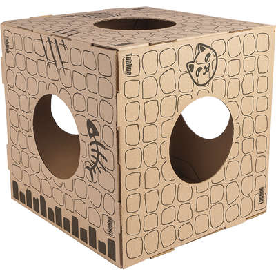 Brinquedo Cubo de Papelão para Gatos