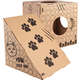 Brinquedo Cubo e Rampa de Papelão para Gatos