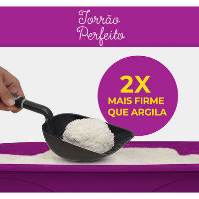 Areia Sanitária Hello Kitty Bio Roxa