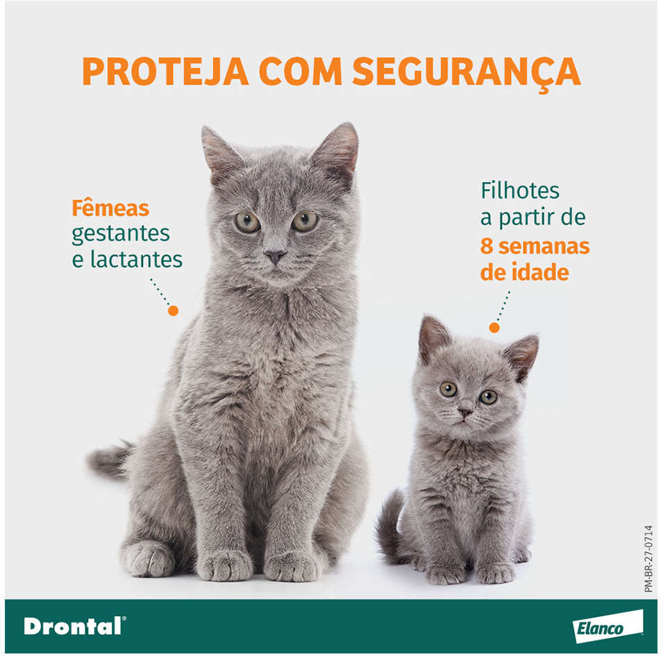 Vermífugo Drontal SpotOn para Gatos de 0,5Kg a 2,5Kg - 1 Bisnaga
