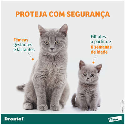 Vermífugo Drontal SpotOn para Gatos de 0,5 Kg a 2,5 Kg”