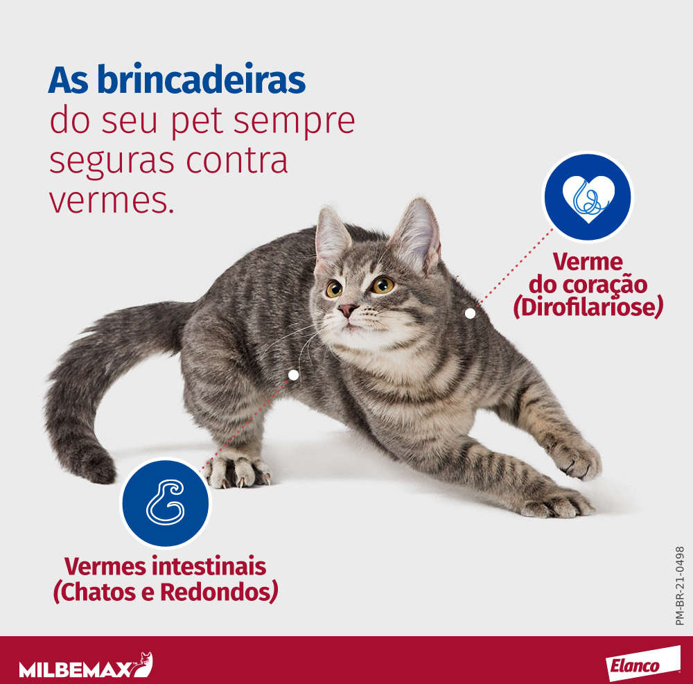Vermifugo Elanco Milbemax FC para Gatos de 2Kg a 8Kg - 2 Comprimidos